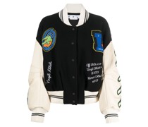 Bomberjacke mit Kroko-Patches