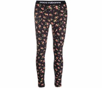 Leggings mit Blumen-Print