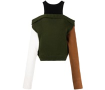 Pullover in Colour-Block-Optik