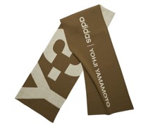 Gerippter Schal mit Logo-Print