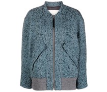 Bomberjacke mit Fischgrätenmuster