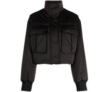Gefütterte Cropped-Jacke
