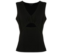 Gerafftes Top mit Cut-Out