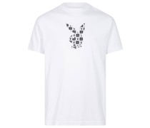 x Playboy T-Shirt mit Schachbrettmuster