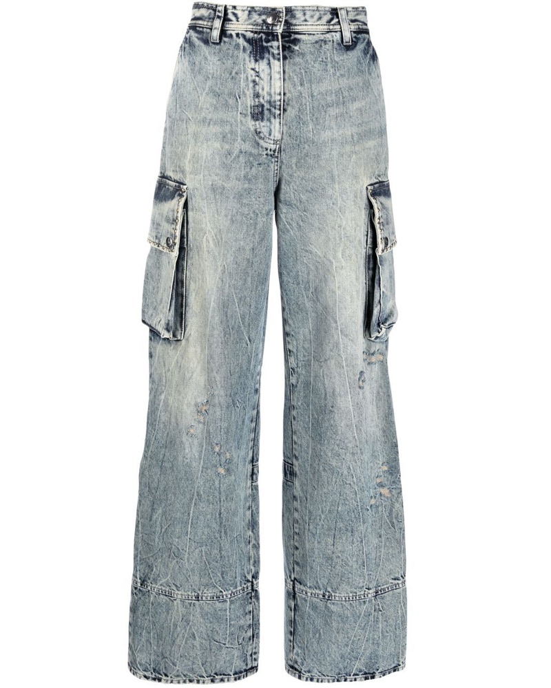 Damen Bekleidung Jeans Röhrenjeans Just Cavalli Denim Andere materialien jeans in Schwarz 