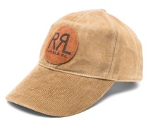 Wildleder-Baseballkappe mit Logo-Patch