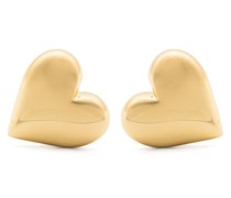 Love -plated earrings