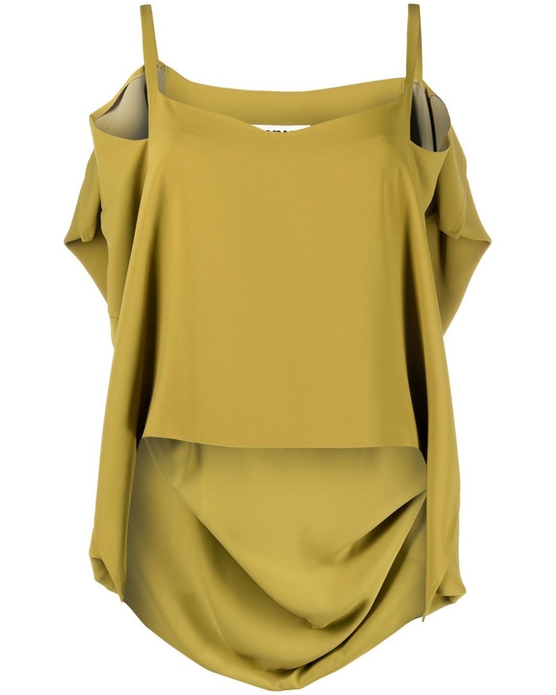 Maison Margiela Damen Drapiertes Camisole-Top