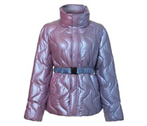 Neonfarbene Steppjacke