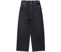 Halbhohe Wide-Leg-Jeans