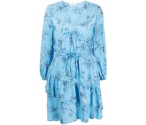 Ausgestelltes Kleid mit Blumen-Print