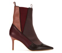 panelled stiletto ankle boots
