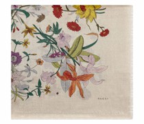 Schal mit Jacquard-Blumenmuster