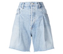 Jeans-Shorts mit hohem Bund