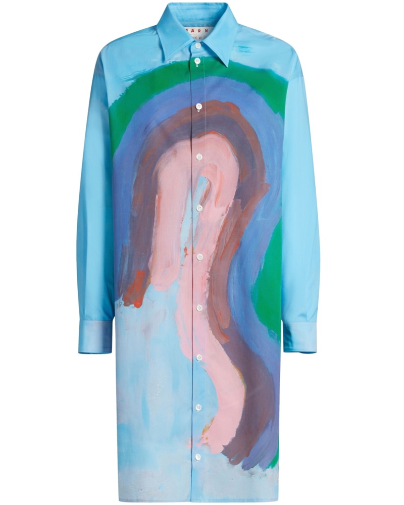 Marni Damen Hemdkleid mit Print Marni Damen Hemdkleid mit Print