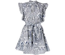 Minikleid mit grafischem Print