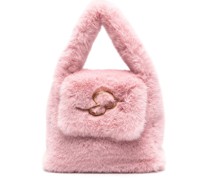 Handtasche mit Faux Fur