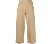 Cropped-Hose mit weitem Bein