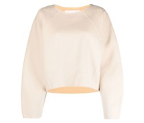 Gestrickter Pullover mit Puffärmeln