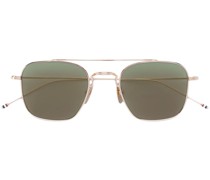 Pilotenbrille mit farbigen Gläsern