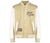 Bomberjacke mit Logo-Stickerei