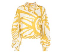 Bluse mit abstraktem Print