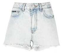Jeans-Shorts mit Print
