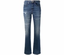 Bootcut-Jeans in Distressed-Optik