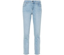 Halbhohe Cropped-Jeans mit schmalem Schnitt