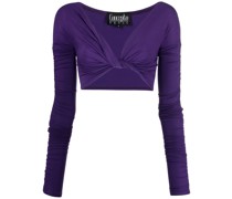 Cropped-Top mit Drapierung