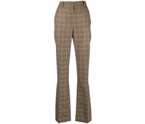 Karierte Hose mit geradem Schnitt