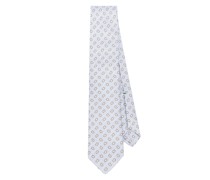 paisley-embroidered silk tie