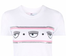 T-Shirt mit Augen-Print
