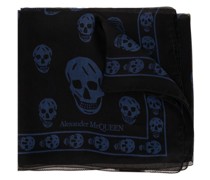 skull-print silk scarf