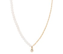 18kt Bond Circle Hybrid Gelbgoldhalskette