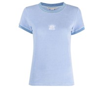 T-Shirt mit Logo-Stickerei