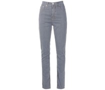 Skinny-Jeans mit Längsstreifen