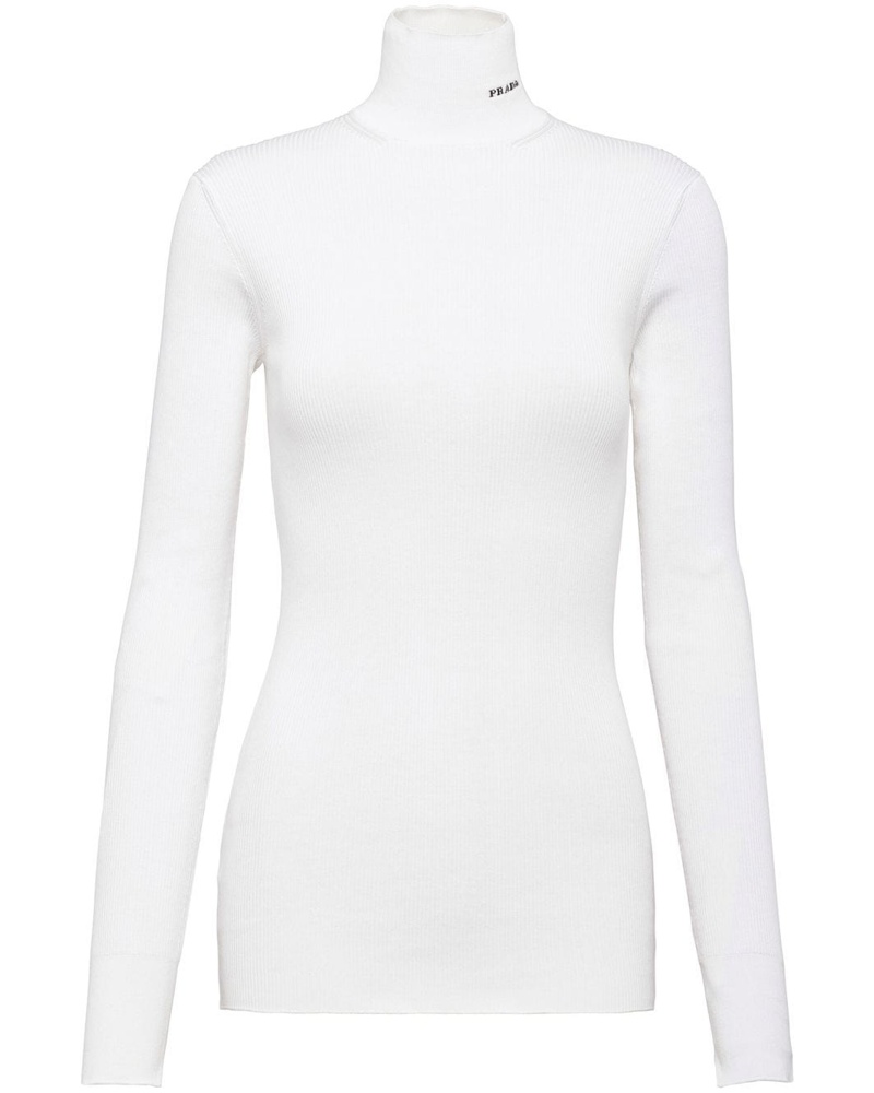 Prada Damen Geripptes Oberteil