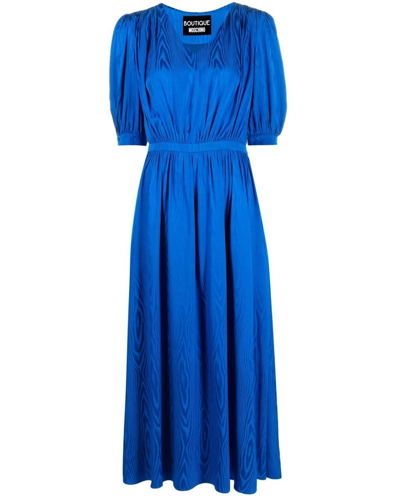 Moschino Damen Gerafftes Maxikleid