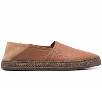 Espadrilles mit Kontrasteinsatz