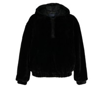 Kapuzenjacke mit Logo-Stickerei
