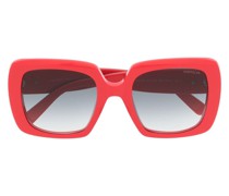 Eckige Sonnenbrille mit Farbverlauf