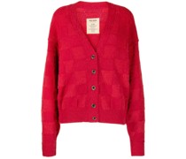 Cardigan mit Schachbrettmuster