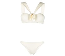 Sahar flower-detail bikini set