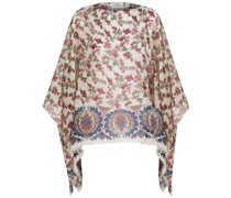 Poncho mit Print