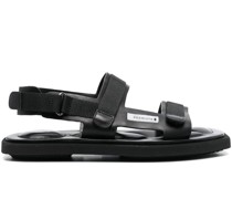 touch-strap leather sandals