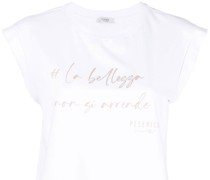 slogan print T-shirt