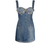 Jeans-Minikleid mit Reißverschluss