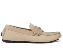 Medusa Head suede loafers