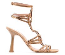 Sandalen im Metallic-Look 105mm